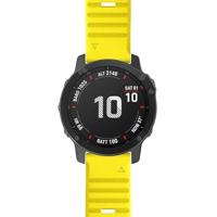 By Qubix - Siliconen bandje - Geel - Compatible met Garmin Fenix 8-51mm - Compatible Garmin bandje - thumbnail