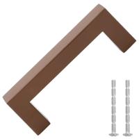 Handvatten 10 st 96 mm roestvrij staal bronskleurig - thumbnail