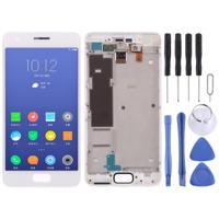 LCD-scherm en digitizer volledige assemblage met frame voor Lenovo ZUK Z2 (wit) - thumbnail