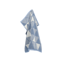 Bunzlau Castle Bunzlau Castle Keukendoek Triangles Grey-Blue - thumbnail