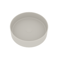 Opbouwwastafel Ideavit Solidthin 40x40x12.5 cm Solid Surface Mat Wit - thumbnail