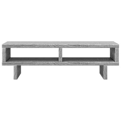 Monitorstandaard 50x27x15 cm bewerkt hout grijs sonoma eiken Monitorstandaard 50x27x15 cm bewerkt hout grijs sonoma eiken