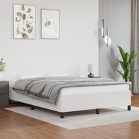 Bedframe kunstleer wit 140x190 cm - thumbnail