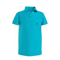 CALVIN KLEIN JEANS polo met logo turquoise - thumbnail