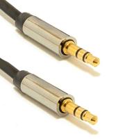 3.5 mm stereo audiokabel, 1 meter - thumbnail