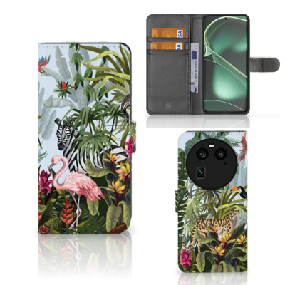Telefoonhoesje | Met pasjeshouder | voor OPPO Find X6 Jungle