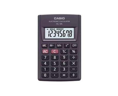 CASIO HL-4A-B 8-cijferige zakrekenmachine 56x87mm zwart