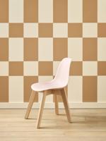 Stoel voor de kleuterschool in Scandinavisch design rozen - thumbnail