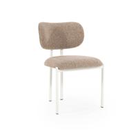 By-Boo Eetkamerstoel 'Daybreak' Bouclé, kleur Bruin - thumbnail