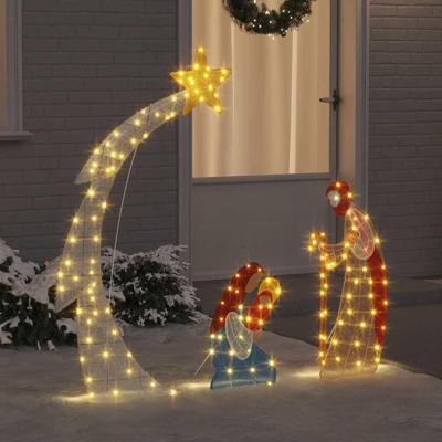 Kerststal Scene Warmwit 149 x32 x 127.5 cm Polyester