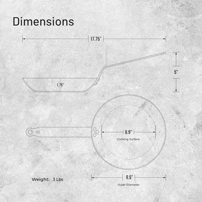 De Buyer Koekenpan Mineral B Element - ø 24 cm - zonder anti-aanbaklaag