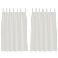 Voile Gordijn met gordijnen 2 pcs Crème 175 x 140 cm Polyester - thumbnail