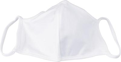 Wasbaar mondmasker, uni wit, maat: kinderen, pak van 5 stuks