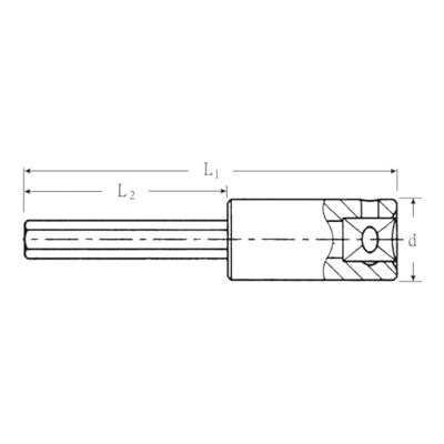 Stahlwille 44 A 1/16 01450004 1/4 (6.3 mm) Schroevendraaierdop 1/16 1/4 (6.3 mm)