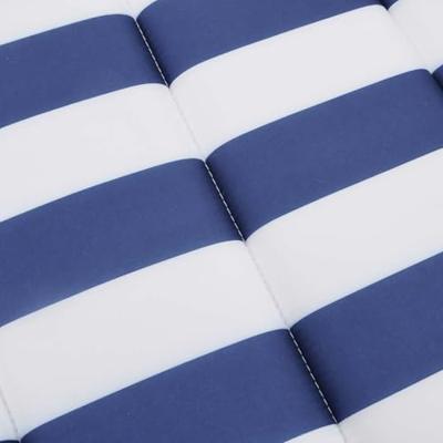 VidaXL Ligbedkussen gestreept 180x60x4 cm oxford stof blauw en wit VidaXL Ligbedkussen gestreept 180x60x4 cm oxford stof blauw en wit