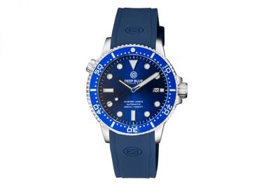 Deep Blue Master 1000 II MSTR442DKBLUBLUSTRP Heren Horloge 44MM 30 ATM