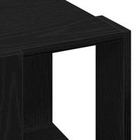 Salontafel Zwart eiken 32 x 32 x 30 cm Bewerkt hout - thumbnail