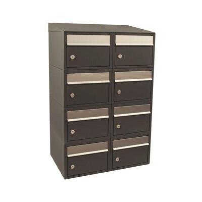 Stoer! Brickset 2-Breed, 4-Hoog Met Dak Antraciet - 40215065_2x4d