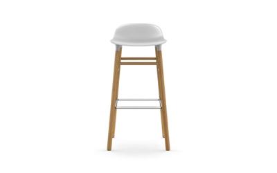 Normann Copenhagen Form Barkruk Low 75 cm - Eiken - Wit