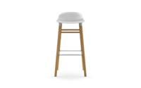 Normann Copenhagen Form Barkruk Low 75 cm - Eiken - Wit - thumbnail