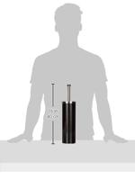 Toiletborstel in metalen houder - thumbnail