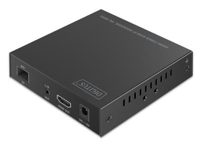 Digitus DS-55349 HDMI-ontvanger HDMI, HDMI-ingang, HDMI-uitgang, SFP, USB, USB-A, USB-A 1.1, Aansluiting voor netvoeding, RS232, Micro-USB, Hoofdtelefoon (3.5