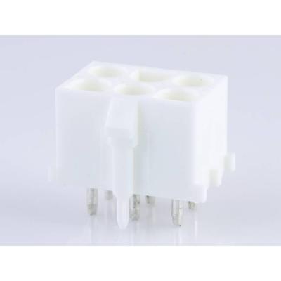 Molex 432550137 Male behuizing (board) Totaal aantal polen: 6 Rastermaat: 6.35 mm Inhoud: 1 stuk(s) Tray