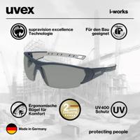 uvex i-works 9194270 Veiligheidsbril Incl. UV-bescherming Antraciet, Grijs - thumbnail