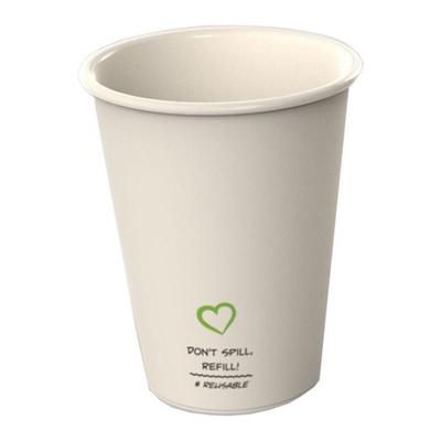 Reusable Plastic Koffiebeker Blanco Beige (400x180cc)
