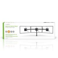 Nedis ergotmm100bk ergonomische monitorbeugel drie monitor-armen draai- en kantelbaar zwart - thumbnail
