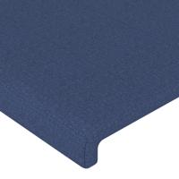 Hoofdbord met randen 103x16x78/88 cm stof blauw - thumbnail