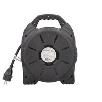 AS Schwabe 16151 Kabelafroller 15 m Zwart Randaarde stekker - thumbnail