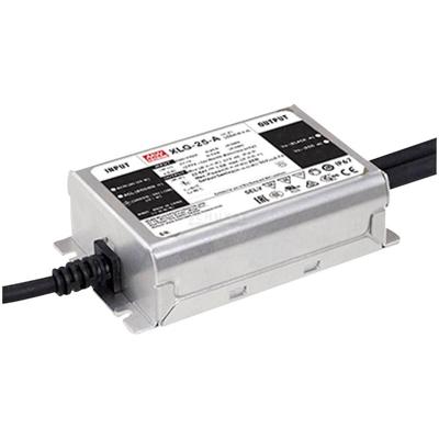 MEAN WELL XLG-25-A LED-driver Constant vermogen 25 W 250 mA - 1.05 A 22 - 54 V/DC PFC-schakeling, Instelbaar, Niet dimbaar, Montage op ontvlambare