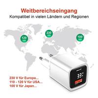 Eaxus Dual Port USB-oplader 33 W 1x USB-A, 1x USB-C Wit Binnen - thumbnail