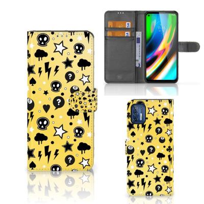 Telefoonhoesje met Naam Motorola Moto G9 Plus Punk Geel Telefoonhoesje met Naam Motorola Moto G9 Plus Punk Geel