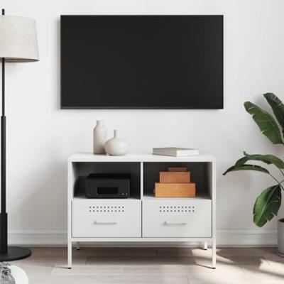 Tv-meubel 68x39x50,5 cm staal wit