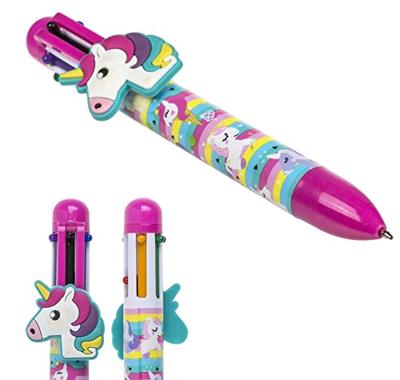 Unicorn 6-kleuren balpen ca. 14cm