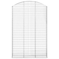 Schanskorf gewelfd 150x30x220/240 cm gegalvaniseerd ijzer - thumbnail