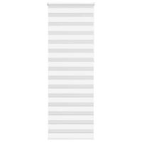 VidaXL Zebra rolgordijn 80x230 cm stofbreedte 75,9 cm polyester wit - thumbnail