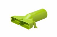 Air Excellent AE55sc Ventieladapter 180° 125 met 1 afdekkap - thumbnail