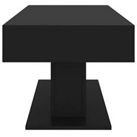 Salontafel 96x50x45 cm bewerkt hout zwart - thumbnail