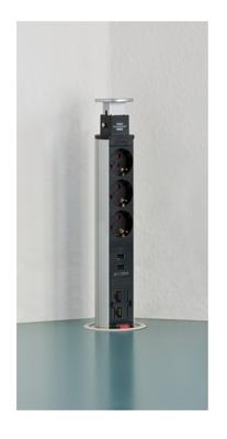 Tower Power 3x Schuko | 2x USB | 2x cat-6
