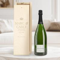 Champagne in gegraveerde kist - René Schloesser (Magnum) - thumbnail