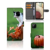 Samsung Galaxy A12 | Telefoonhoesje | Met pasjeshouder | Kitten - thumbnail