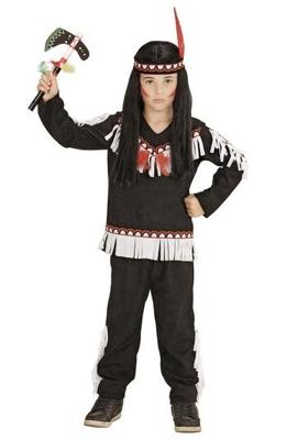 Indiaanse jongen zwart