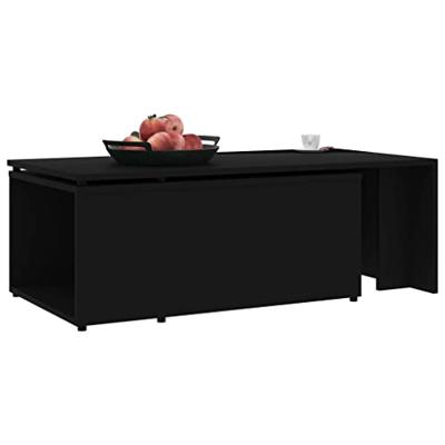 VidaXL Salontafel 150x50x35 cm bewerkt hout zwart VidaXL Salontafel 150x50x35 cm bewerkt hout zwart