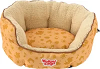 Slaapmand rond Woezel en Pip d60cm geel - thumbnail