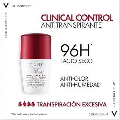 Vichy Clinical Control 96H Deododrant Roller Sensitive Skin - thumbnail