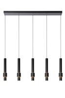 Lucide MARGARY - Hanglamp - LED Dimb. - 5x4,2W 2700K - Zwart - thumbnail