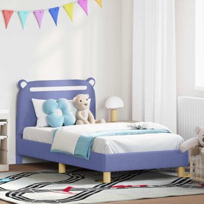 Bedframe voor kinderen met hoofdbord Jeans Blauw 80 x 160 cm